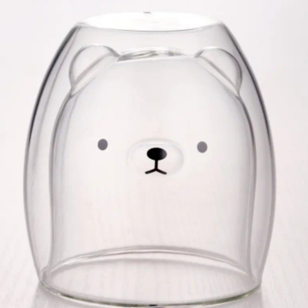 Bear Glass Cup